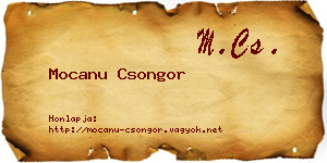 Mocanu Csongor névjegykártya